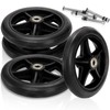 Covzoe 4 Pack Wheel Replacement, 6 Inch Anti-Slip Solid Caster