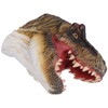 Dinosaur Puppet Rubber Portable Nontoxic Durable Wearable Hand Painted Craft