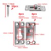 ONEBO 4 Sets Bed Frame Connectors, Bed Hook Fasteners, Rail
