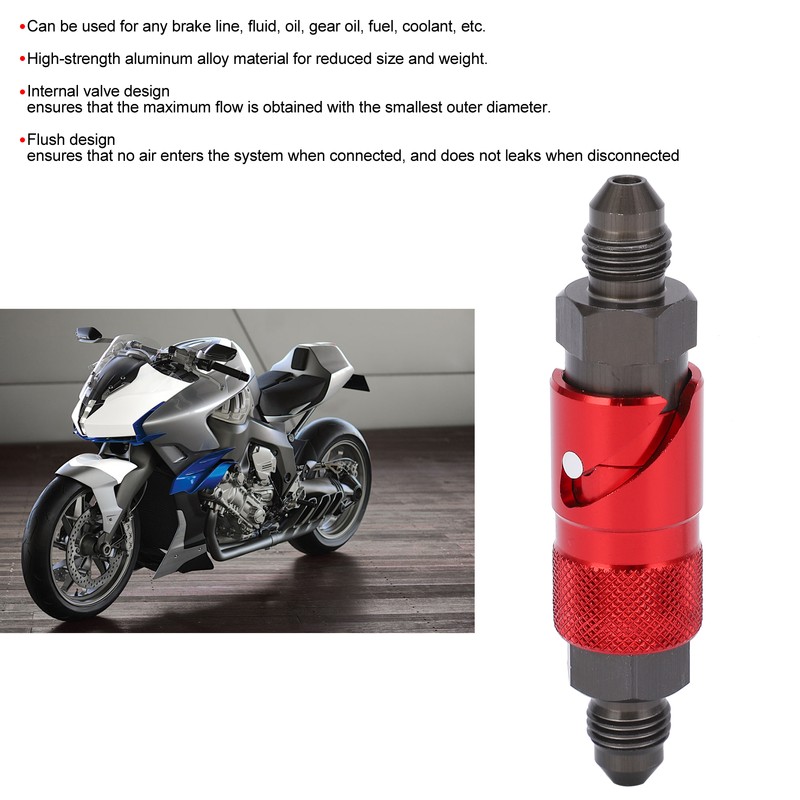 Brake Line Quick Release Connect Adapter Aluminum Alloy Fitting for