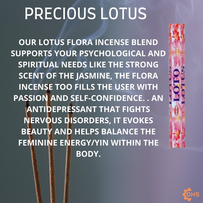 HEM Incense sticks PRECIOUS LOTUS Full box of 6 with