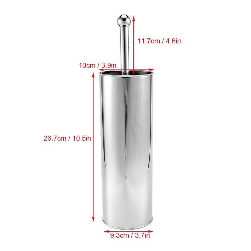 Household Stainless Steel Toilet Brush Cleaner Set Bathroom Cleaning Kit