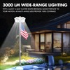 13.6" Solar Flag Pole Light, 3000Lm Light with 6000mAh Battery,