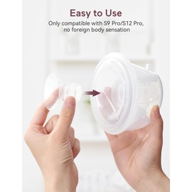 Momcozy Flange Insert 19mm Compatible with Momcozy S9 Pro/S12 Pro. Original S9 Pro/S12 Pro Pump Replacement Accessories, 1PCS (19mm)