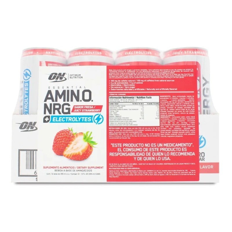 Amino Energy + Electrolitos 12 Pack 355ml C/u