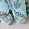 XIXIMAON Infant Baby Boy Plush Hooded Jumpsuit Dinosaur Pattern Button