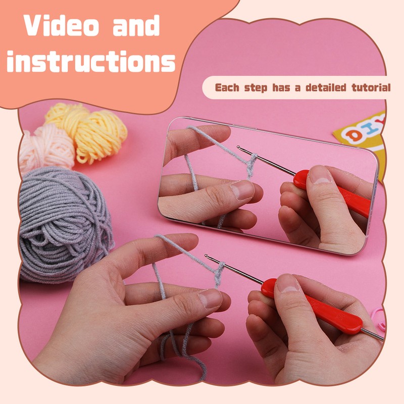 Beginners Crochet Kit Animal Elephant Crochet Starter Kit with Easy