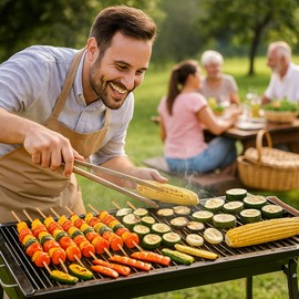 12 Inch Bamboo Skewers 200 PCS Barbecue Skewers for Grilling Wooden Sticks for Shish Kabob, Fruits, Meats and Vegetables