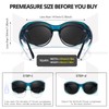 Myiaur Pack of 2 Polarised Sunglasses for Glasses Wearers Women