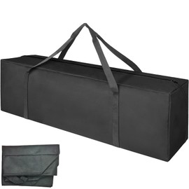 Cveenk Tripod Bag 150 cm, Light Stand Carry Bag Tripod Bag Tent Pole Bag, Portable Tent Pole Bag for Microphone, Photography, Tripod, Umbrella, Fishing Rod, Caravan (Black), black, Classic