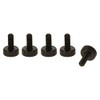 Precisiongeek - Flat Head Thumb Screws, 10mm Diameter (5, Aluminium