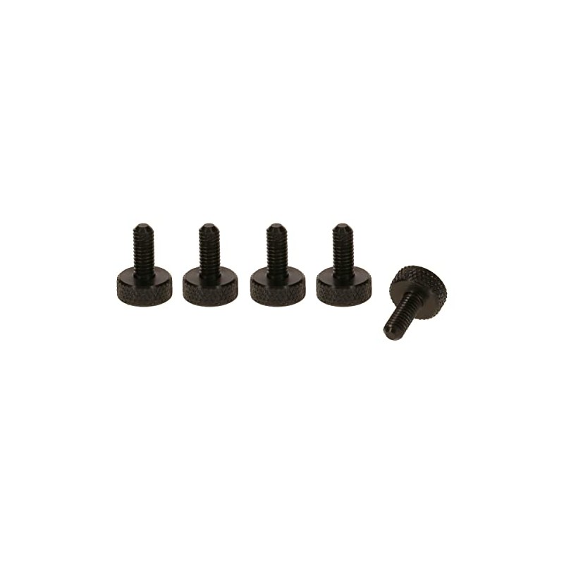 Precisiongeek - Flat Head Thumb Screws, 10mm Diameter (5, Aluminium