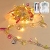 DealBeta Battery Operated Fairy String Lights, Acrylic Gems Jewels String