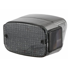 Fit Kawasaki 1996-2005 Vulcan 800 Classic; 1987-1995 Vulcan 88 ; Motorcycle LED Rear Lamp Brake Tail Light +Integrated Turn Signal Function (Smoke)