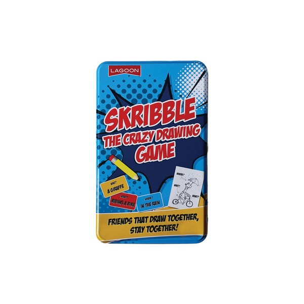 Skribble The Drawing Game in a Tin
