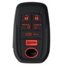 Silicone Key Fob Cover Case with Red Buttons for Toyota
