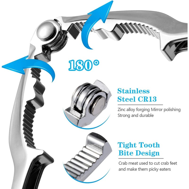 Crab Leg Crackers Tools, Crab Claw Cracker, Stainless Steel Seafood