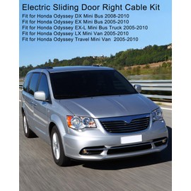 Right Power Sliding Door Cable Kit W/O Motor Fit for Honda Odyssey 3.5L 2005 2006 2007 2008 2009 2010, Replace 72673SHJA21 72673-SHJ-A21 72673 SHJ A21, Passenger Side