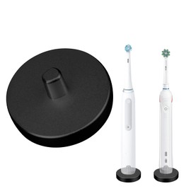 Compatible with Oral-B Electric Toothbrush Holder, Silver Electric Toothbrush Holder for Bathroom, Stainless Steel Freestanding Brush Holder(Black)