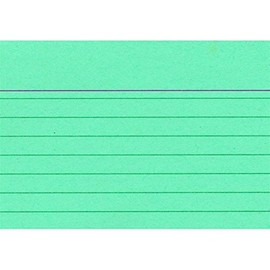 Pack of 100 A8 Assorted Colour Replacement Index Cards