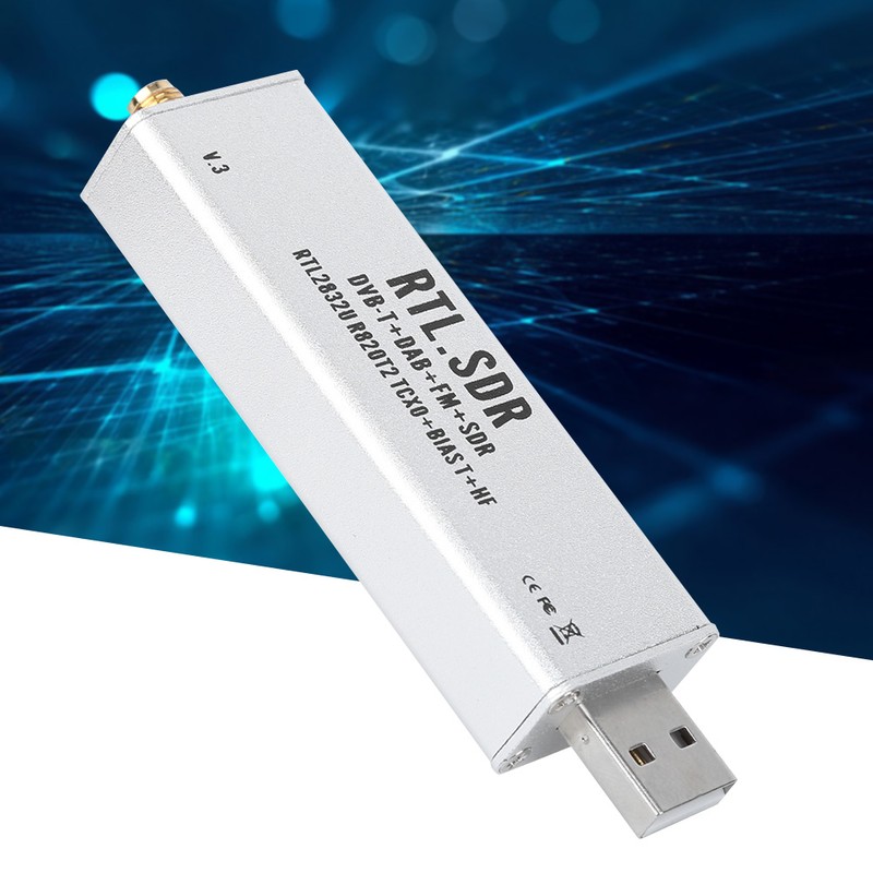Full Band Receiver RTL‑SDR Radio Communication System 0.1MHz‑1.7GHz for XP