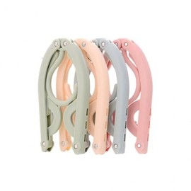 Foldable Portable Travel Hangers Blue 1p 8ea
