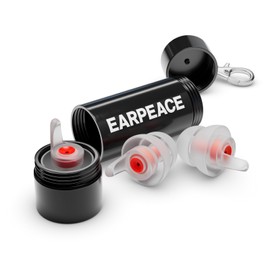 EarPeace Music - Concert Ear Plugs - Earplugs for Noise Reduction up to 26dB - High Fidelity Ear Plugs for Concerts, Musicians and Live Events - Reusable Earplugs - Includes 3 Filter Sets and Case