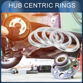 INFINAUTO Hub Centric Rings, 66.6mm ID to 82mm OD Vehicle Wheel Hubrings Aluminum Alloy, 4 Pcs