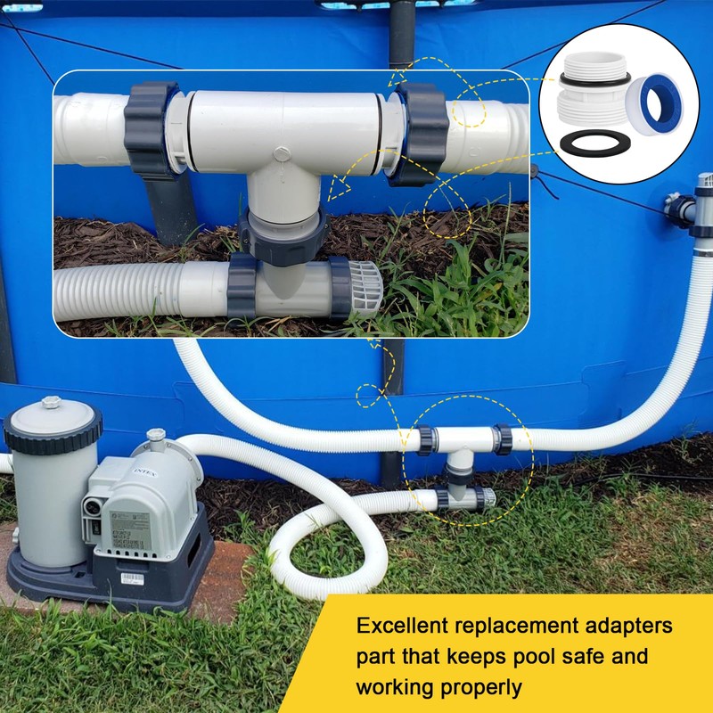 Dsyboko 4560 Pool Hose Adapters Conversion Kit for Intex Pool