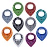 Maiwa 10 Pack Baby Triangle Bandana Bibs for Boys Girls