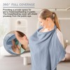 Breastfeeding Cover, Double Layer Breathable Muslin Nursing Cover, Stroller Nursing