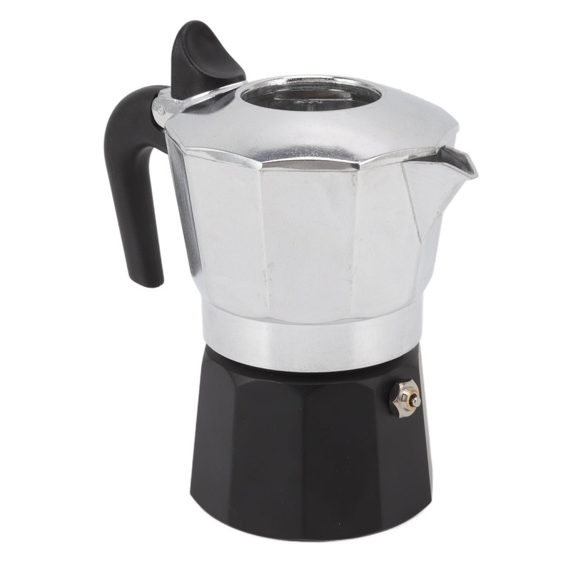 Double Valve Moka Pot Coffee Maker Pot Classic Octagonal Shape
