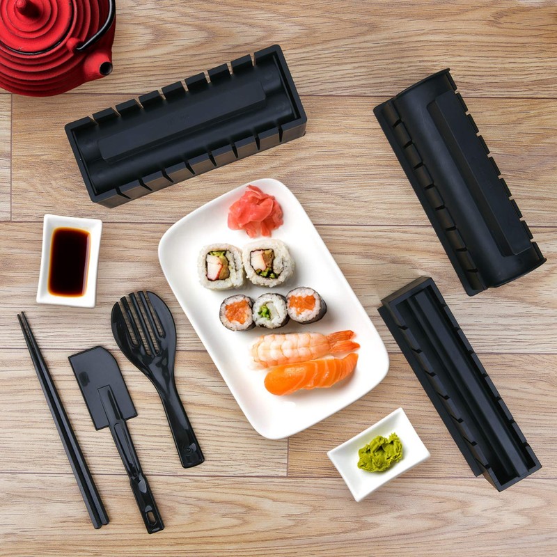 MLRYH Sushi Making Kit Sushi Maker 12 Pcs Plastic Premium