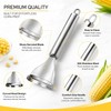 Stainless Steel Corn Peeler for Fast Kernel Removal – Serrated