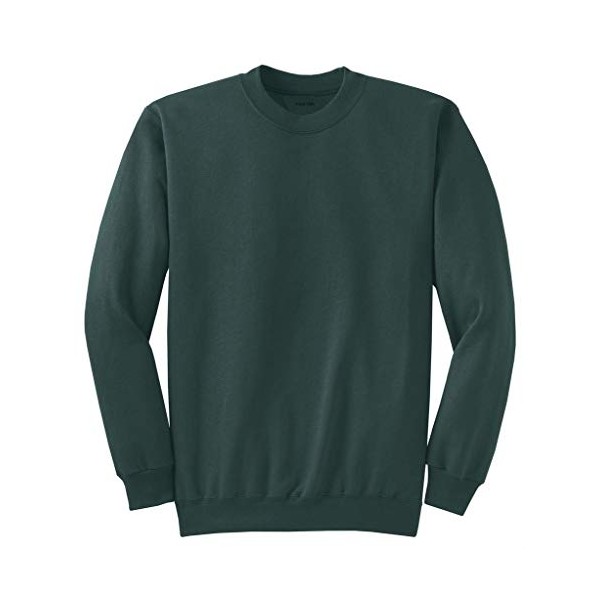 Joe's USA- Men's TALL Ultimate Crewneck Sweatshirt-Dark Green-3XLT