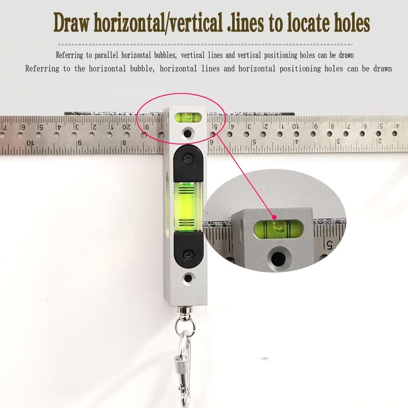 umei Double-Sided Calipers, Chain Buckle, Adjustable Liquid Level Gauge, Luminescent