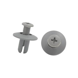 TUCKBOLD 100 Pcs Gray Plastic Splash Guard Fastener Rivets 8mm x 13mm x 20mm for Auto Automotive Parts