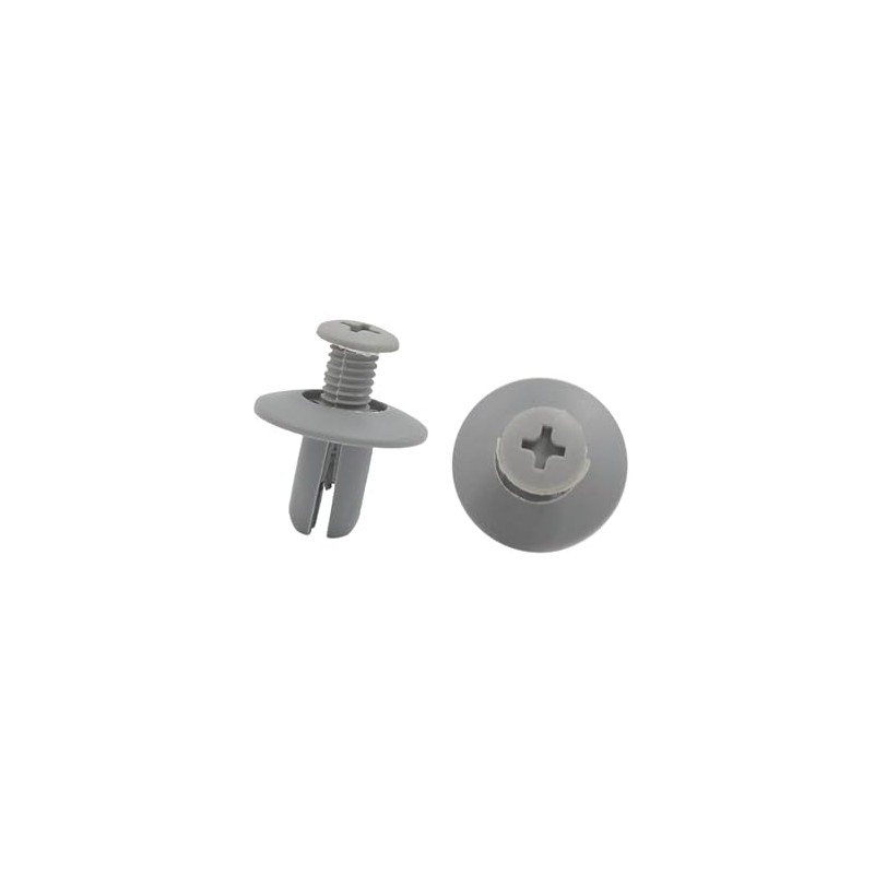 TUCKBOLD 100 Pcs Gray Plastic Splash Guard Fastener Rivets 8mm