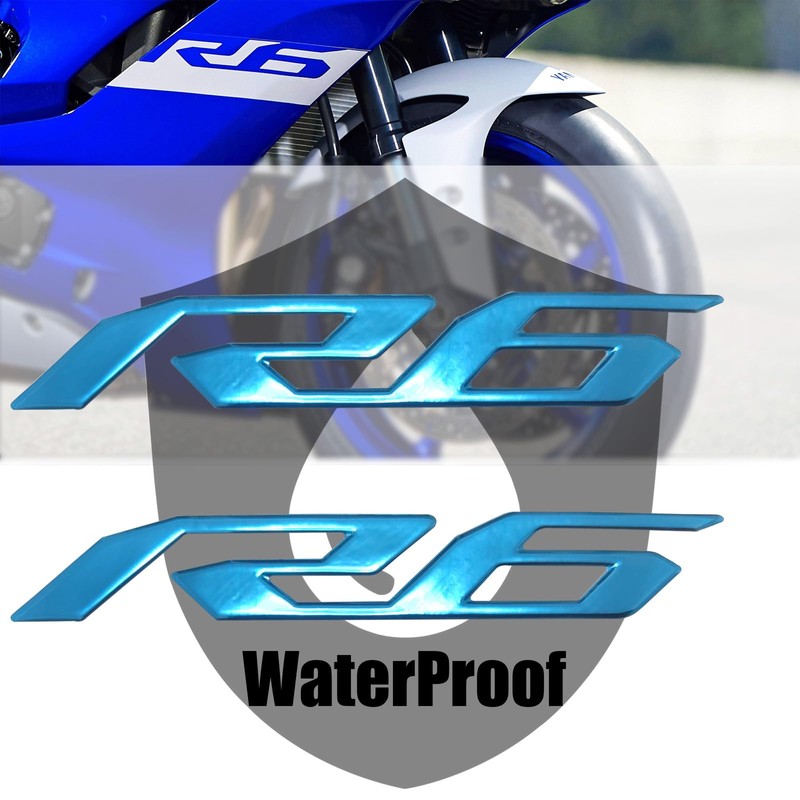 Reflective Motorcycle 3D Emblem Fairing Stickers Decal Compatible with YZF600