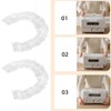Pack of 10 Dust Covers for Kitchen Appliances, Transparent Elastic