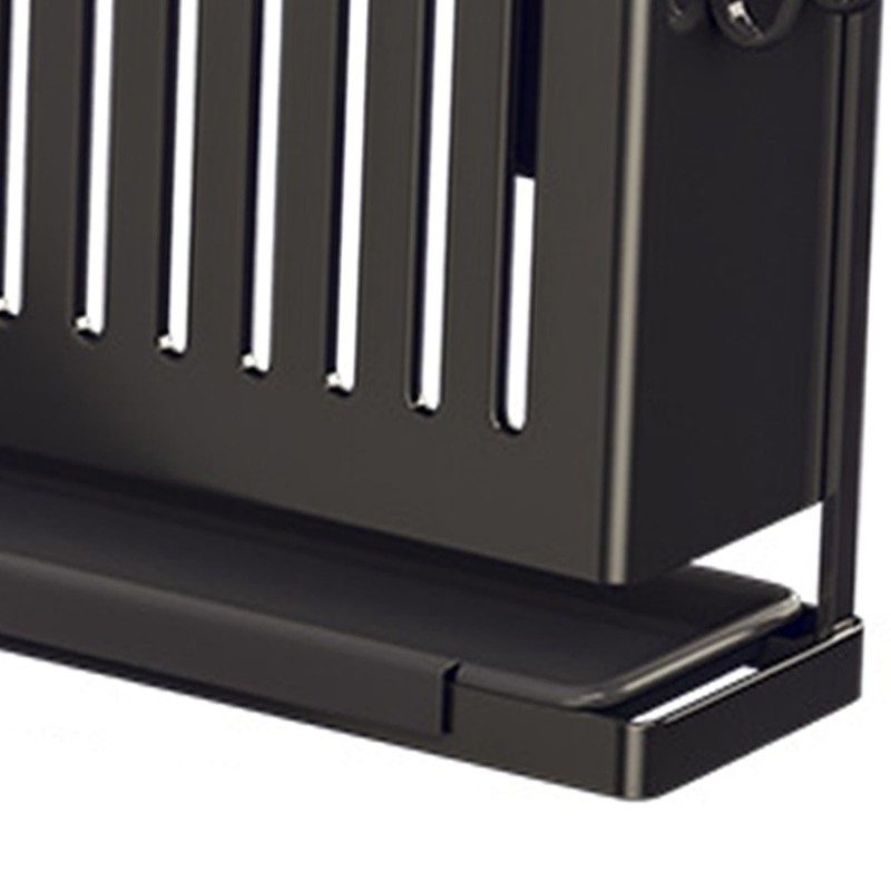 Kitchen Knives Chopstick Rack with Draining Tray Wall Mounted Multifunctional