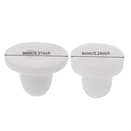 caralin White Soft Silicone Anti-Pain Ear Clip Pad Earrings Backs Stopper Accessories Ear Jewelry Findings Components White