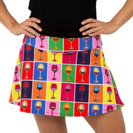 Falda de tenis Queen of the Court Red Winehol Performance | Falda deportiva con pantalones cortos rojos, Rojo -, XL