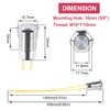 DMWD 16mm Waterproof IP67 Metal Latching Push Button Switch Heavy