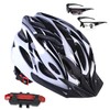 FRILNK Casco Bicicleta, Cascos de Bicicleta para Adultos, Tamaño Ajustable,