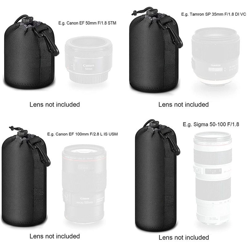 Selens Lens Case Lens Bag Camera Lens Pouch for SLR