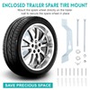 Wall Mount Spare Tire Carrier for Trailer, Spare Tire Wall