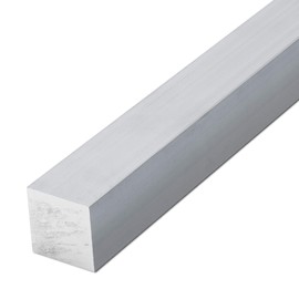 thyssenkrupp Square Profile Aluminium 18 x 18 mm in 1000 mm Length | Aluminium Square Bar | EN AW-6060