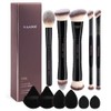 MAANGE 12Pcs Set de Brochas Maquillaje, 5 Brochas para Maquillaje