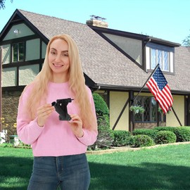 Flag Pole Holder Flag Pole Bracket for 1" Dia Flag Holder for House Heavy Duty Carbon Steel Flag Pole Mount Anti-Rust Coating.TCDO.Drainage 45 Degree Mounting Hardware for Railing Fence Deck Wall(D-B)